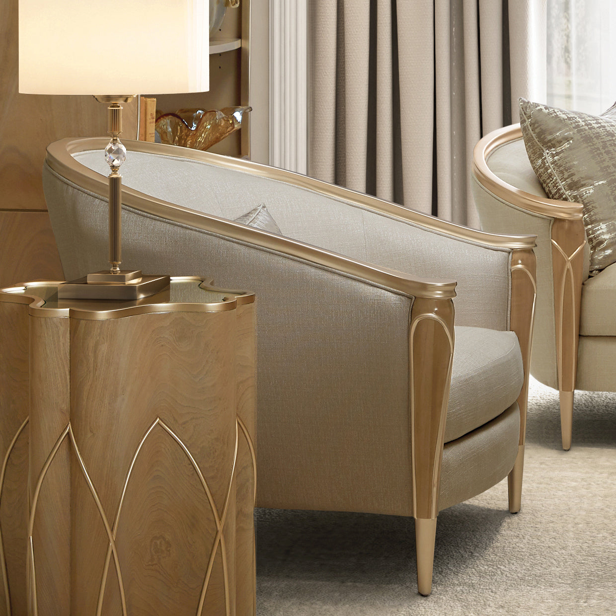 Villa Cherie Caramel Sofa