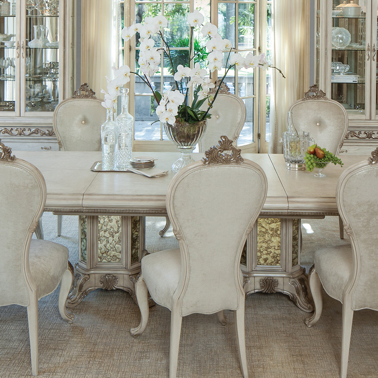 Platine de Royale Champagne Rectangular Dining Table