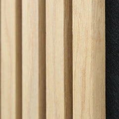 3 Sided Natural Oak Acoustic Wood Slatwall Panel