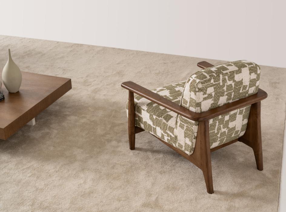 QUATTRO Contemporary Fabric Sofa with adjustible back