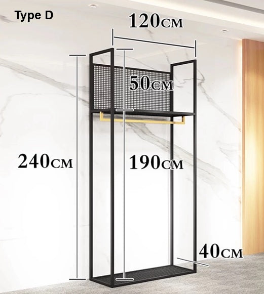 Luxury Retail Store Clothing Racking System