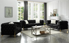 Manchester Tufted Velvet Sofa Set