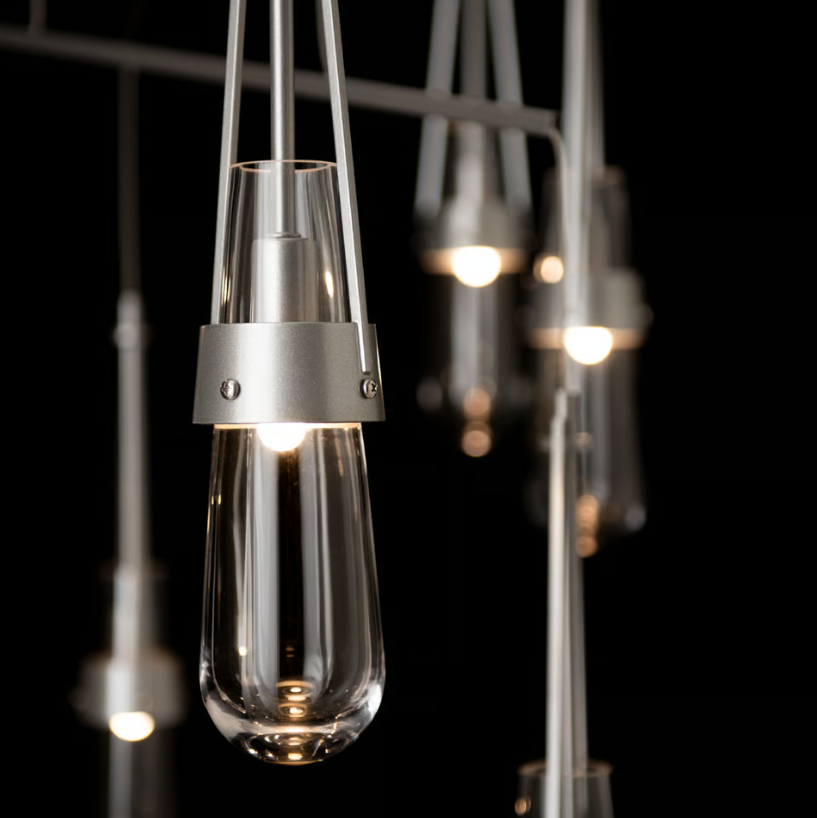 Link 10-Light Clear Glass Mobile Pendant Chandelier