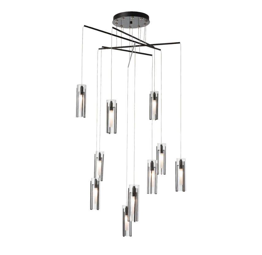 Exos 10-Light Mobile Pendant Chandelier