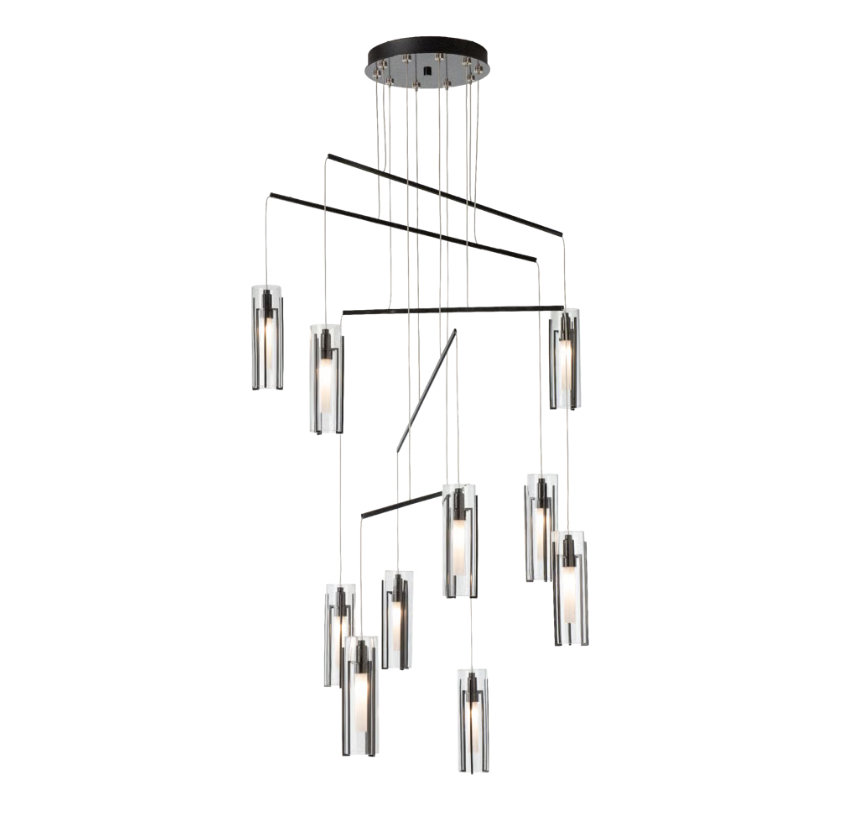 Exos 10-Light Mobile Pendant Chandelier