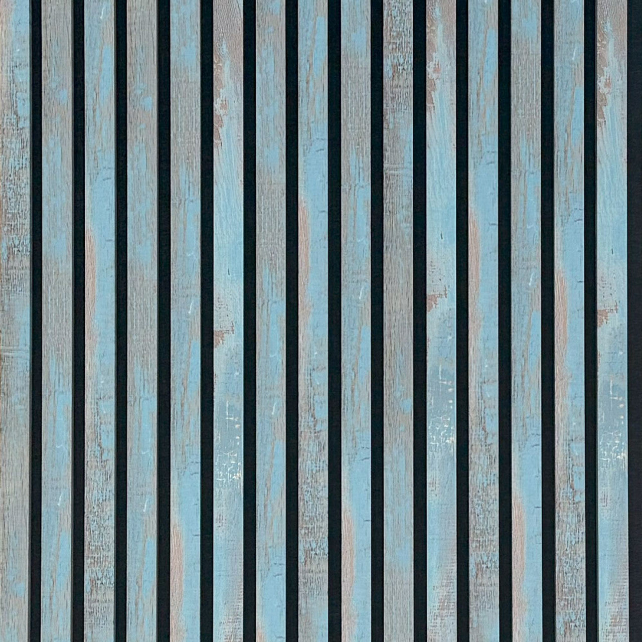 Rustic Blue PVC Veneer Acoustic Wall Panel