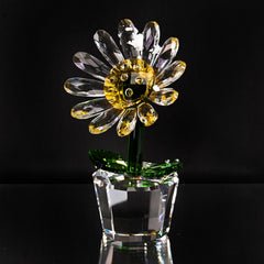 CRYSTAL DAISY Figurine Decoration