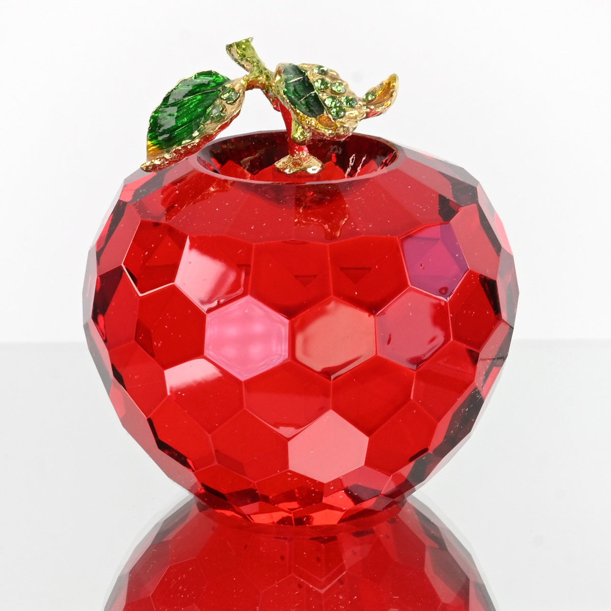 RED CRYSTAL APPLE Figurine Decoration