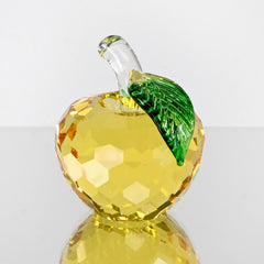 YELLOW CRYSTAL APPLE Figurine Decoration