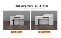 Moretti Wood Textured Reception Desk