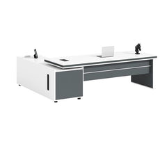 CLARA White Modern Executive Office Desk