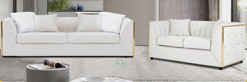 Megan Modern Velvet Sofa Set