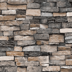 Gray Brick Pattern Waterproof Wallpaper