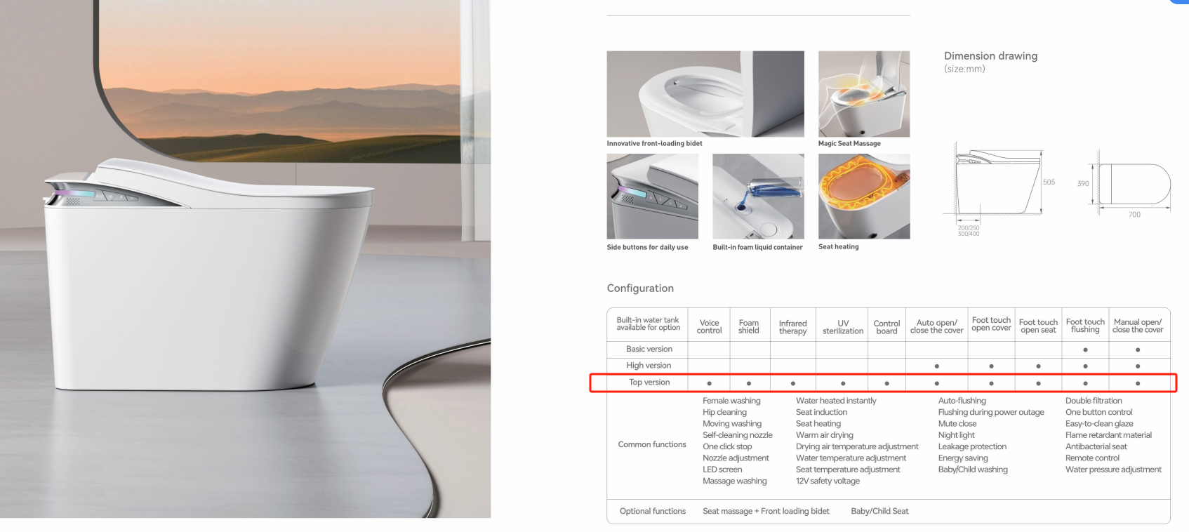 Elysium Ultimate Smart Bidet Toilet