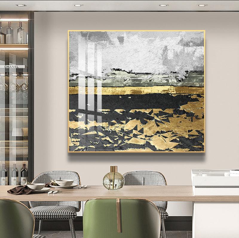 Abstract large Modern Gold Frame Wall Art - Northern Interiors