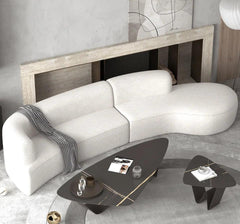 ALASKA Modern Curve Fabric Sectional Sofa - Northern Interiors