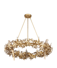 Aviary Gold Ring Chandelier