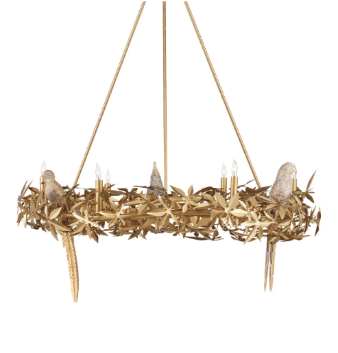 Aviary Gold Ring Chandelier