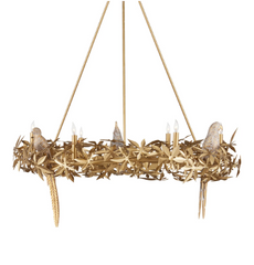 Aviary Gold Ring Chandelier