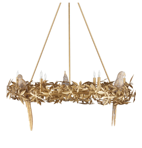 Aviary Gold Ring Chandelier