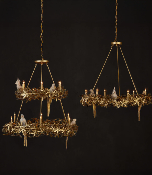 Aviary Gold Ring Chandelier