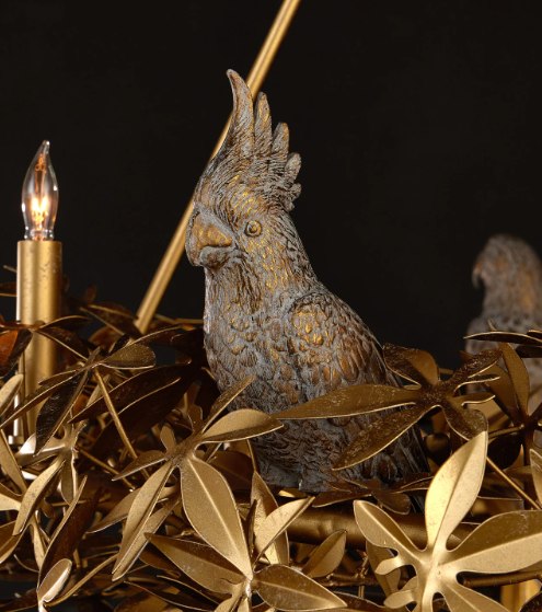 Aviary Gold Ring Chandelier