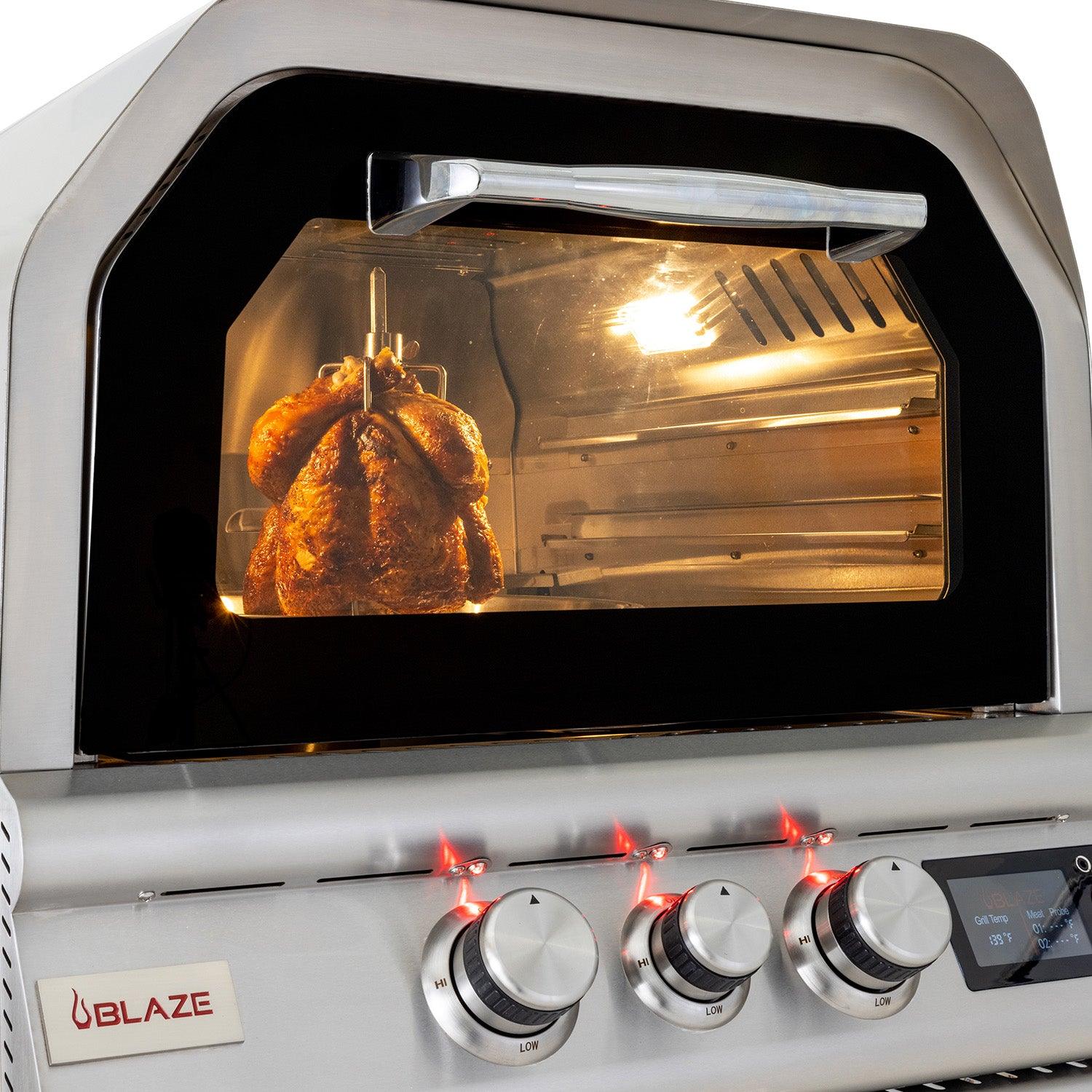 Blaze 26-Inch Propane Gas Outdoor Pizza Oven With Rotisserie - Northern Interiors