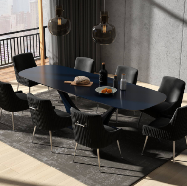 CHATEAU Black Velvet Dining Chair