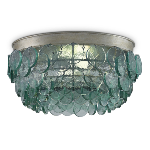 Braithwell Recycled Glass Flush Mount