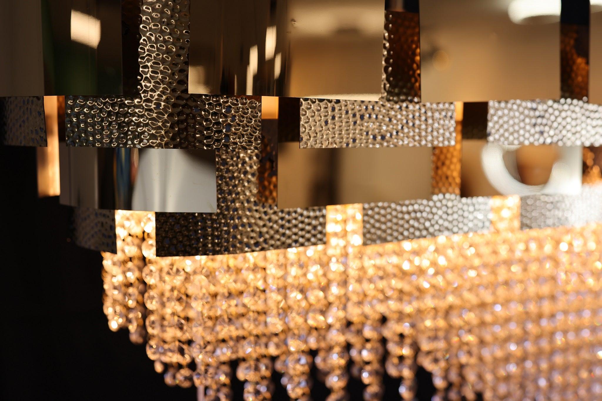 BRIGITTA Luxury Crystal Linear Chandelier - Northern Interiors