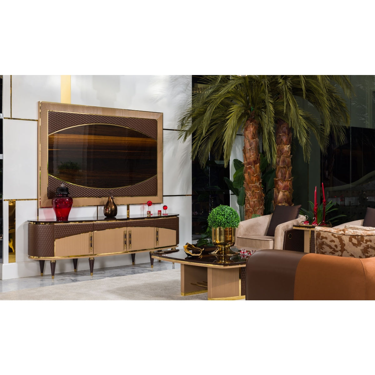 Channel Sofa Set