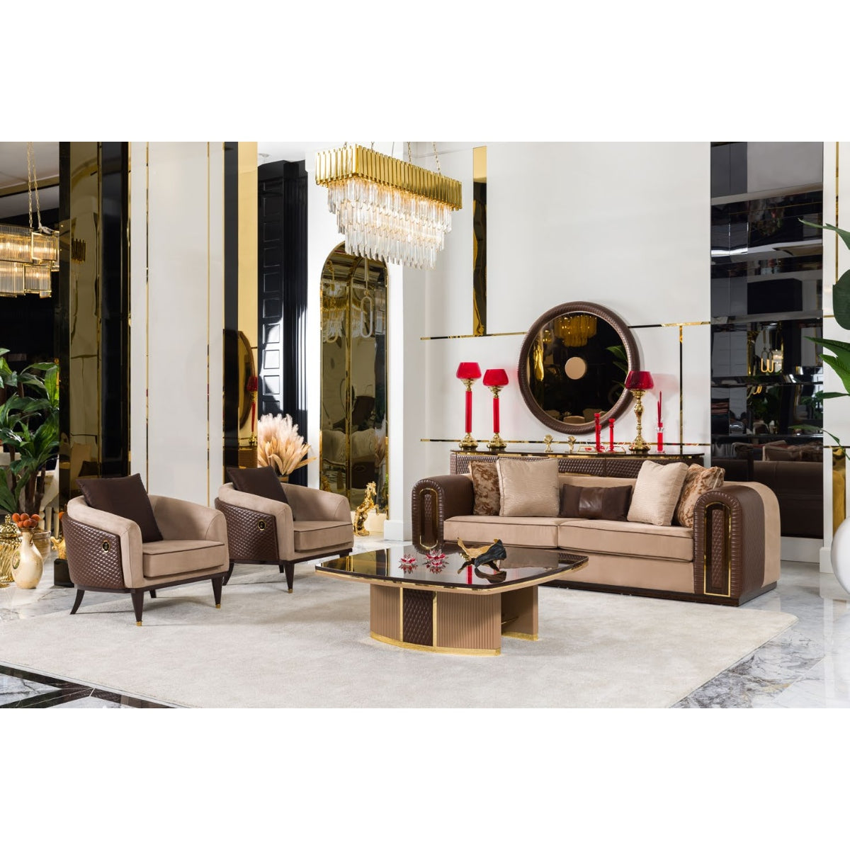 Channel Sofa Set