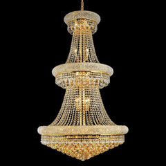 Classic Crystal Chandelier for high ceilings - Northern Interiors