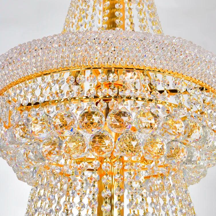 Classic Crystal Chandelier for high ceilings - Northern Interiors