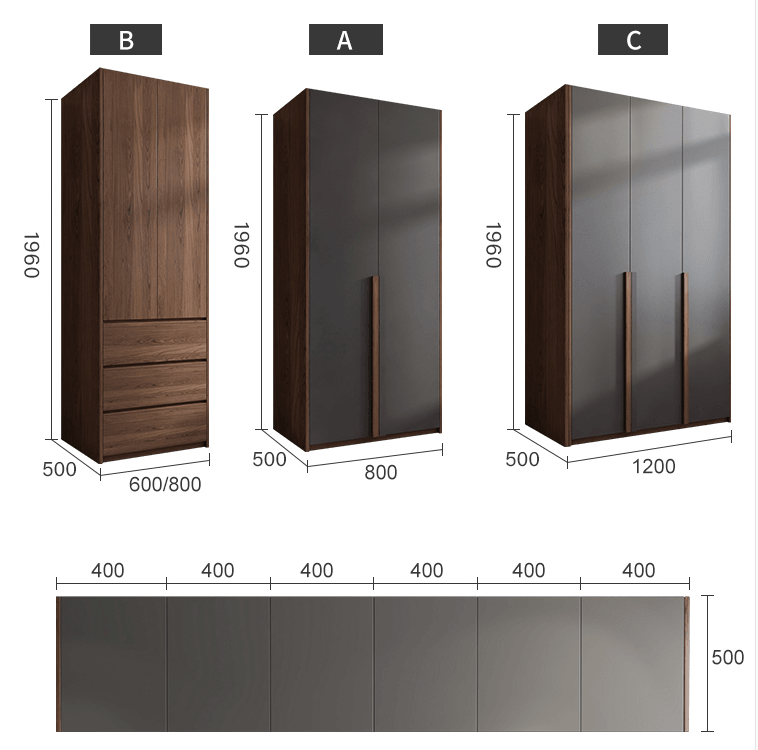 Contemporary Luxury Wardrobe with decoration shelves - Northern Interiors