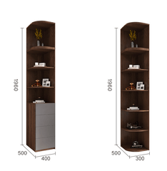 Contemporary Luxury Wardrobe with decoration shelves - Northern Interiors