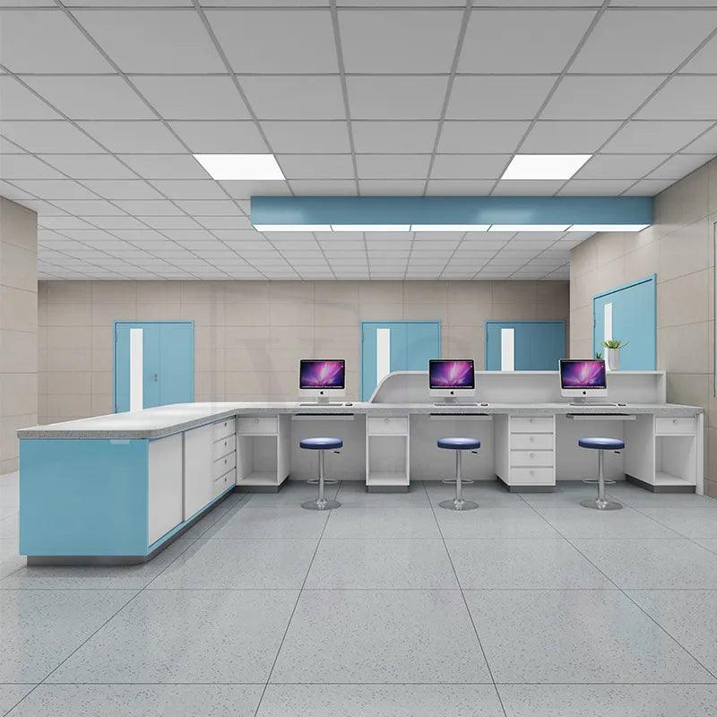 Customizable Modern L shape Reception Desk - Northern Interiors