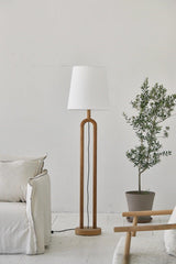 Dolce Standing Wooden Lamp - Northern Interiors