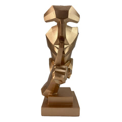 Don't Speak Bronze Statue Decor - Northern Interiors