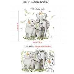 Elephant Familly wall sticker for kids room - Northern Interiors