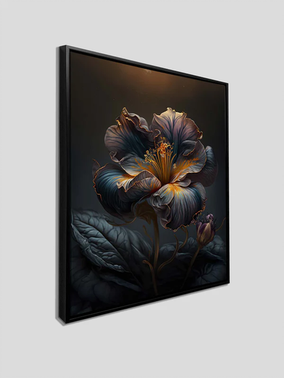 Dark Flower Canvas Art