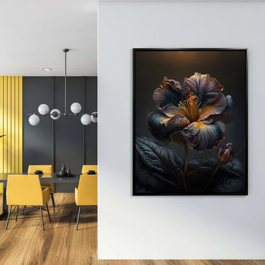 Dark Flower Canvas Art