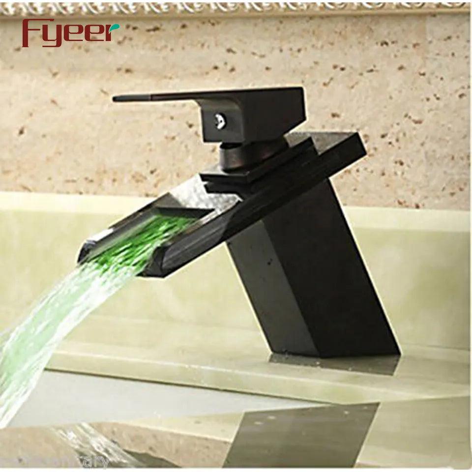 Fyeer Modern LED Hydro Powered Bathroom Vanity Faucet - Northern Interiors