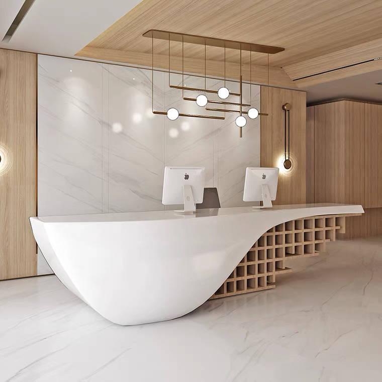 Honeycomb Modern Executive Reception Desk - Northern Interiors