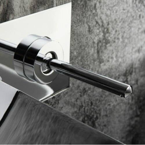 FYEER Wall-mount LED Hydro Powered Bathroom Vanity Faucet