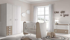 Leighton Baby Crib Bed, Change Dresser and Wardrobe Set - Northern Interiors