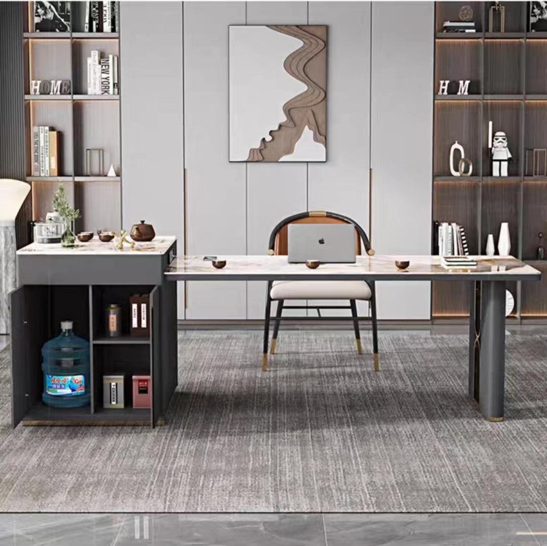 Luxury Executive President Marble Top Desk - Northern Interiors