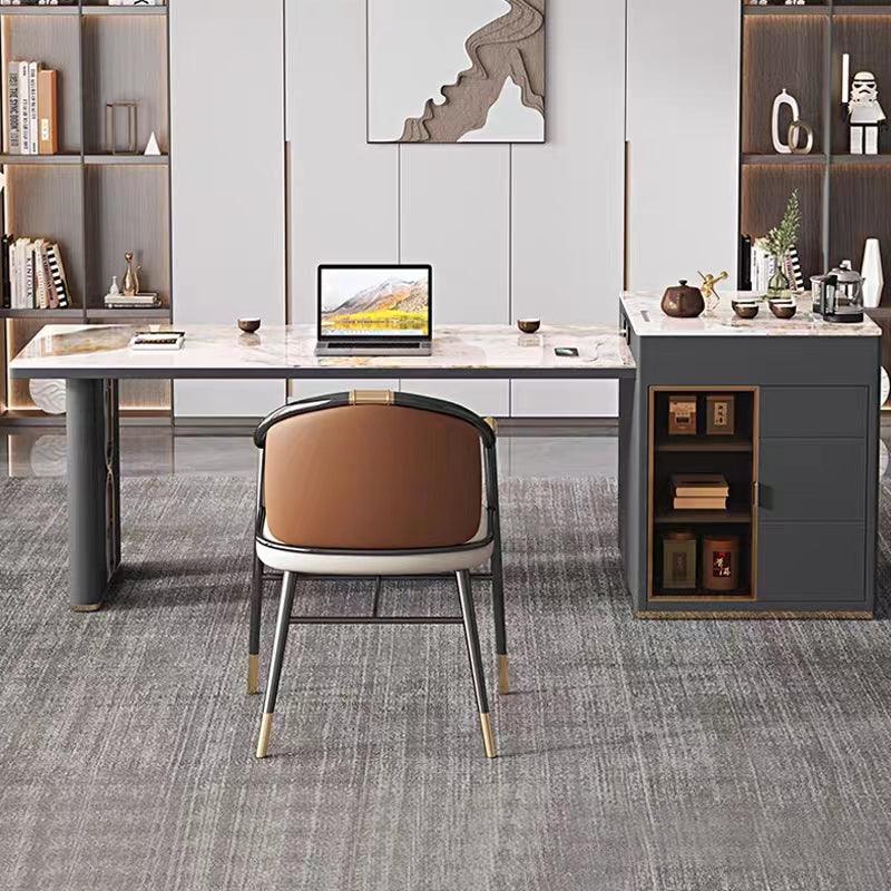 Luxury Executive President Marble Top Desk - Northern Interiors