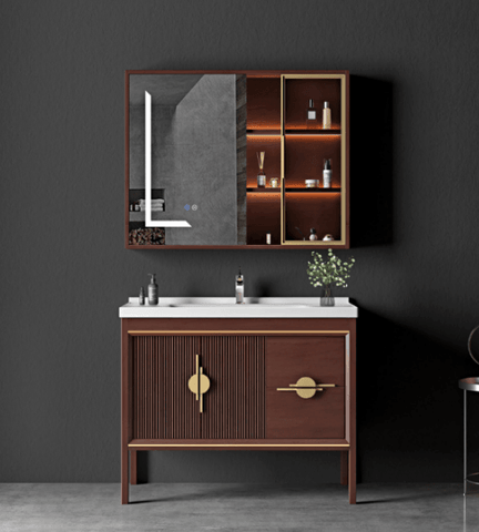 Luxury Mahogany Solid Wood Bathroom Vanity Set - Northern Interiors
