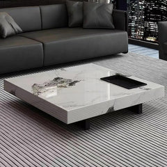 Milany Marble Top Low Square Coffee Table - Northern Interiors
